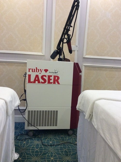 Máy Ruby Laser tại Viện điều trị nám